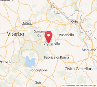 Map of Vallerano, Lazio