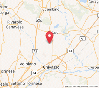 Map of Vallo, Piedmont