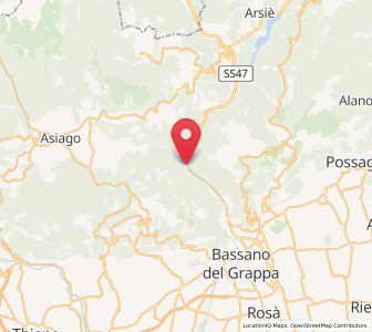 Map of Valstagna, Veneto