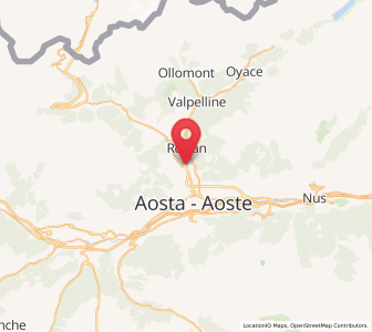 Map of Variney Chez Roncoz, Aosta Valley