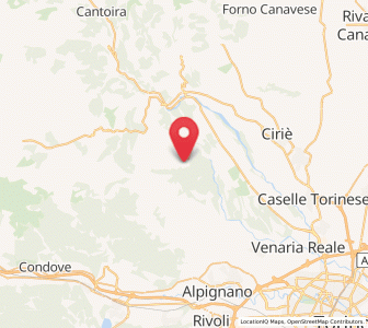 Map of Varisella, Piedmont