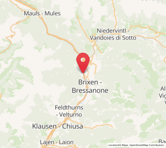 Map of Varna, Trentino-Alto Adige