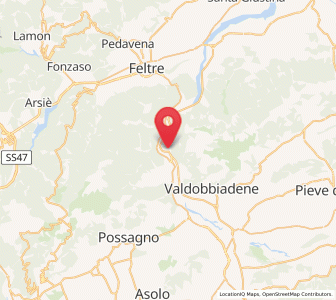 Map of Vas, Veneto