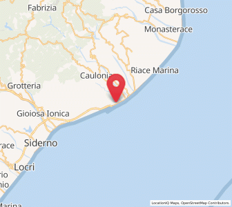 Map of Vasì, Calabria