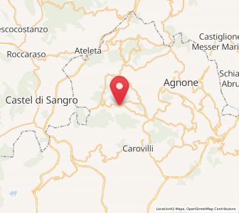 Map of Vastogirardi, Molise