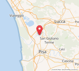Map of Vecchiano-Nodica, Tuscany