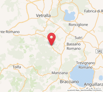 Map of Vejano, Lazio