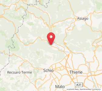Map of Velo, Veneto