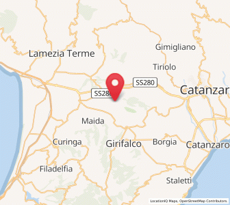 Map of Vena di Maida, Calabria