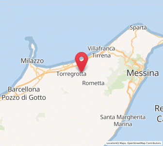 Map of Venetico Superiore, Sicily