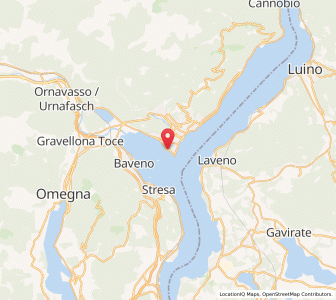 Map of Verbania, Piedmont