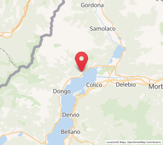Map of Vercana, Lombardy