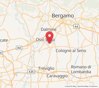 Map of Verdellino, Lombardy