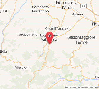 Map of Vernasca, Emilia-Romagna