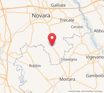 Map of Vespolate, Piedmont