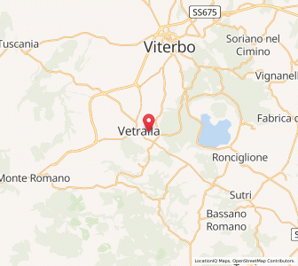 Map of Vetralla, Lazio