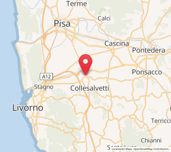 Map of Vicarello, Tuscany