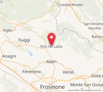 Map of Vico nel Lazio, Lazio