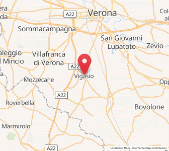 Map of Vigasio, Veneto