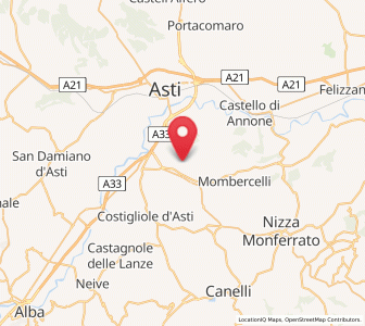 Map of Vigliano d'Asti, Piedmont