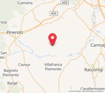 Map of Vigone, Piedmont