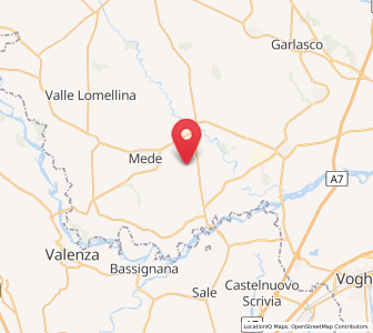 Map of Villa Biscossi, Lombardy