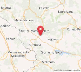 Map of Villa d'Agri, Basilicate