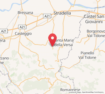 Map of Villa Fornace, Lombardy