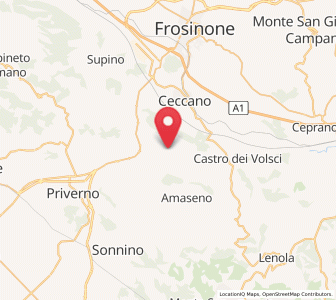 Map of Villa Santo Stefano, Lazio