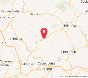 Map of Villadoro, Sicily