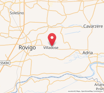 Map of Villadose, Veneto
