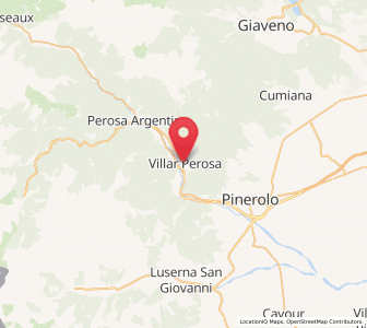 Map of Villar Perosa, Piedmont