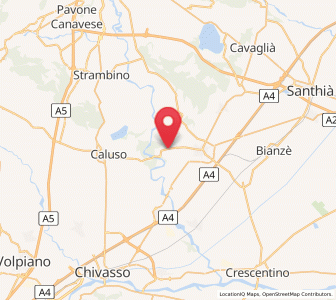 Map of Villareggia, Piedmont
