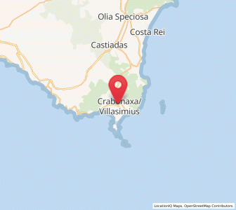 Map of Villasimius, Sardinia