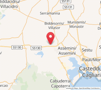 Map of Villaspeciosa, Sardinia