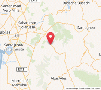 Map of Villaurbana, Sardinia