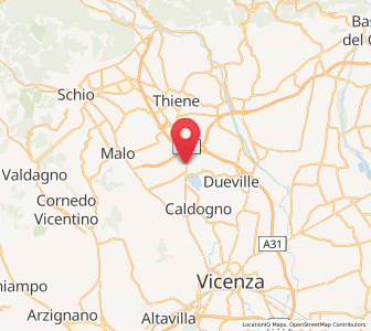 Map of Villaverla, Veneto