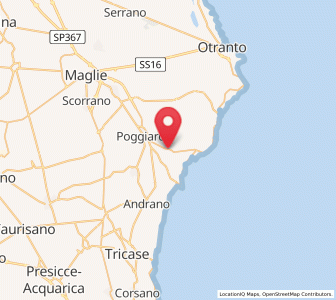 Map of Vitigliano, Apulia