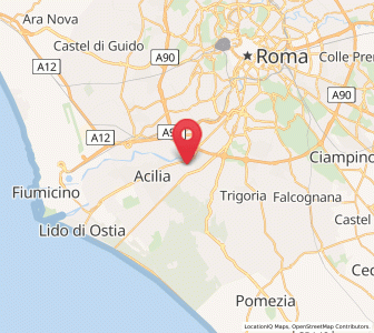 Map of Vitinia, Lazio