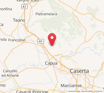 Map of Vitulazio, Campania
