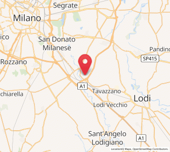 Map of Vizzolo Predabissi, Lombardy