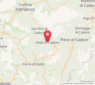 Map of Vodo, Veneto