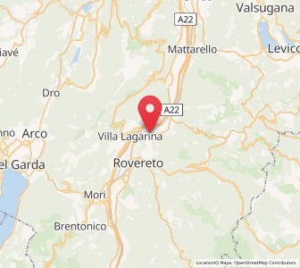 Map of Volano, Trentino-Alto Adige