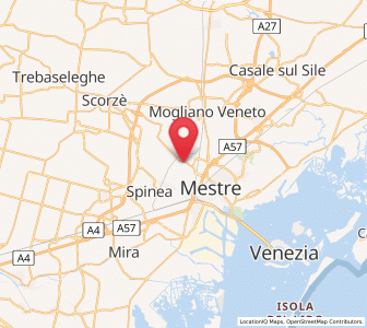 Map of Zelarino, Veneto