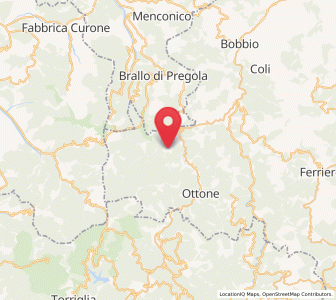Map of Zerba, Emilia-Romagna