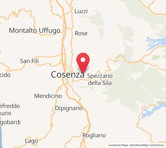 Map of Zumpano, Calabria