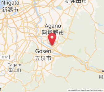 Map of Agano, Niigata