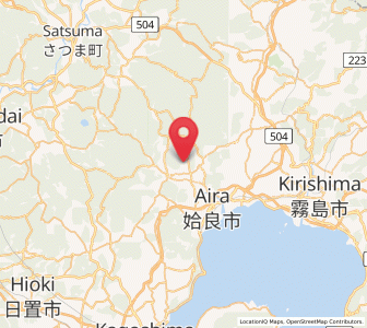 Map of Aira, Kagoshima