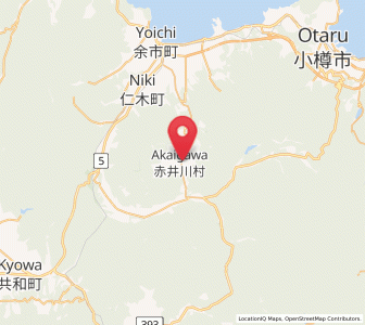 Map of Akaigawa, Hokkaido