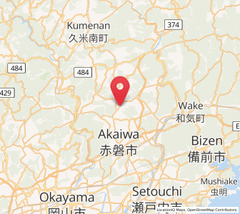 Map of Akaiwa, Okayama